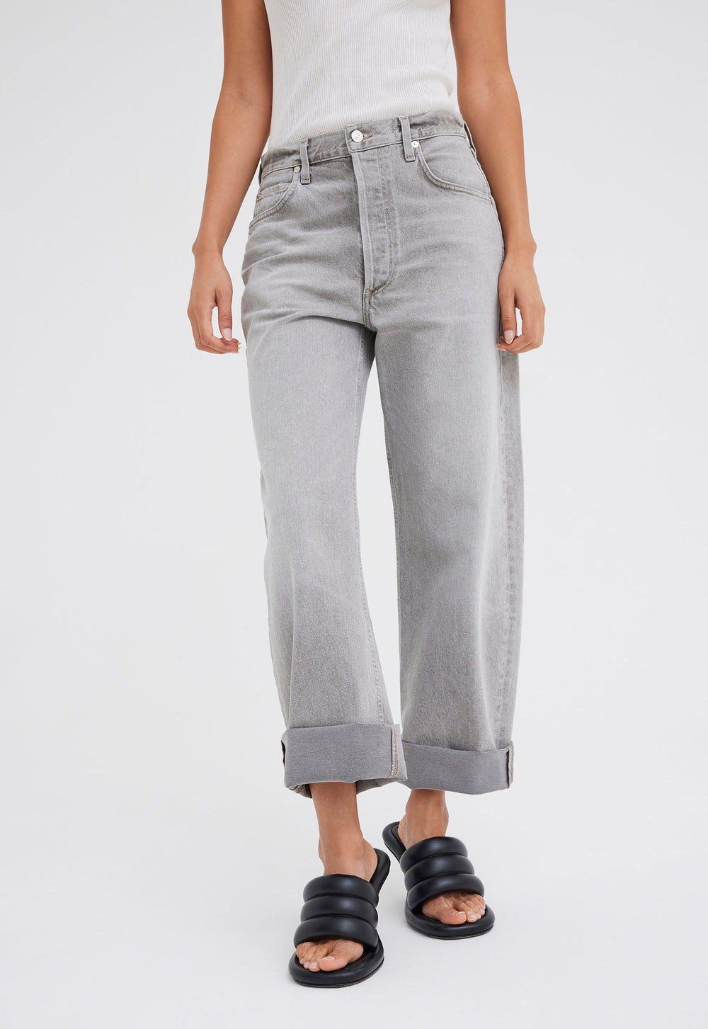 Jac+Jack Citizens of Humanity Ayla Baggy Jean - Quartz Grey